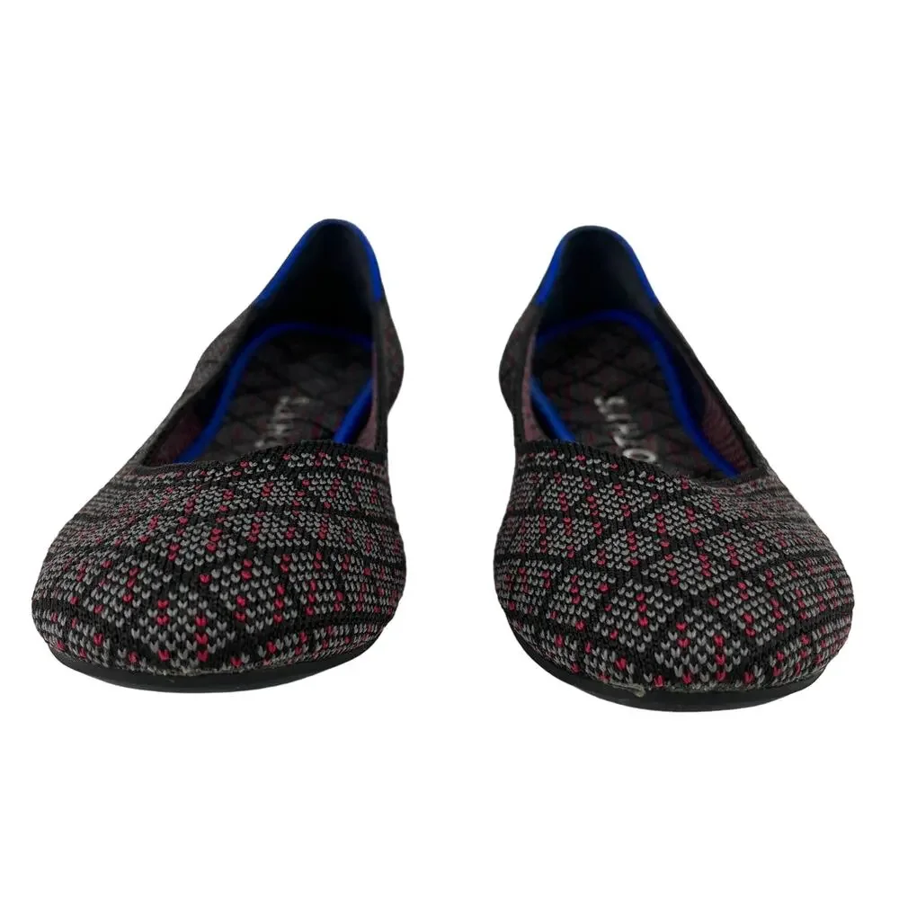 Rothy’s Nordstrom Exclusive Charcoal Tweed Flats 5.5 Retired